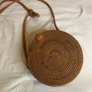 Urban Outfitters Rattan Circle Bag